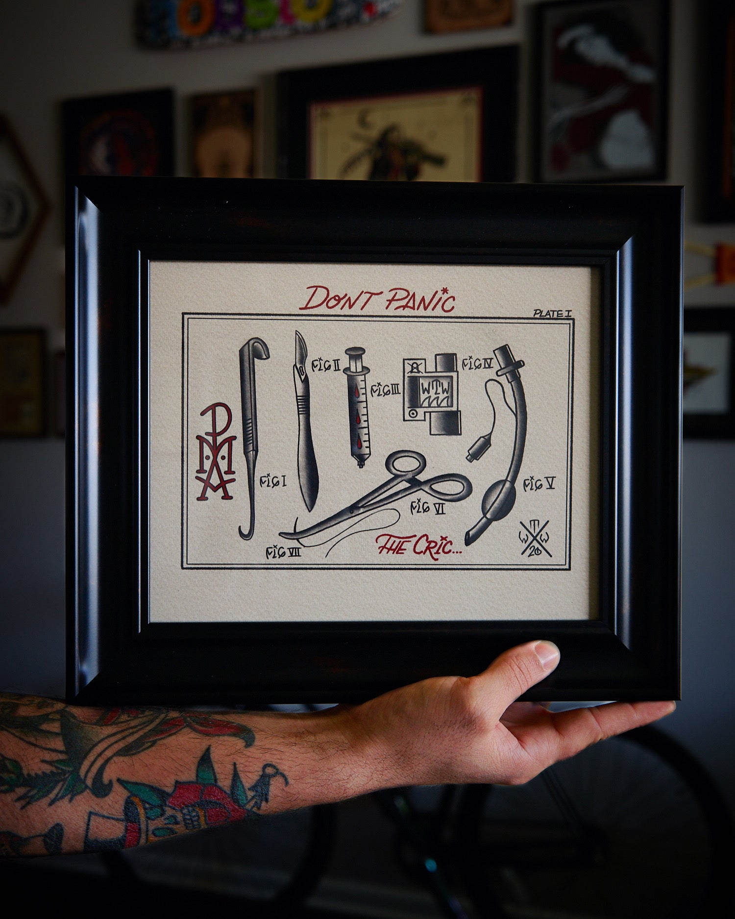 The Cric Plate Print